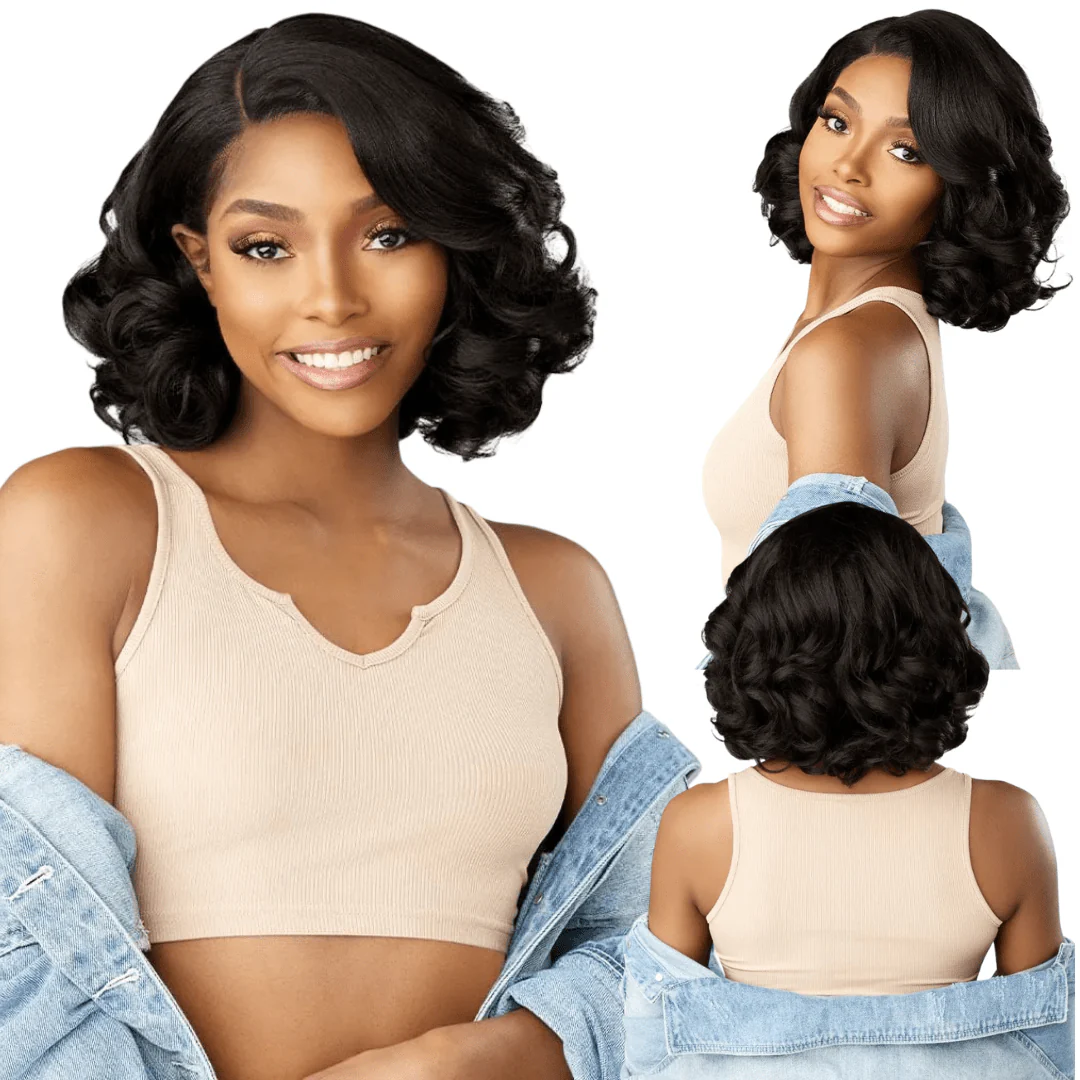 Sensationnel Kinky Edges Y-Part HD Lace Wig β Barrel Curl 12"
