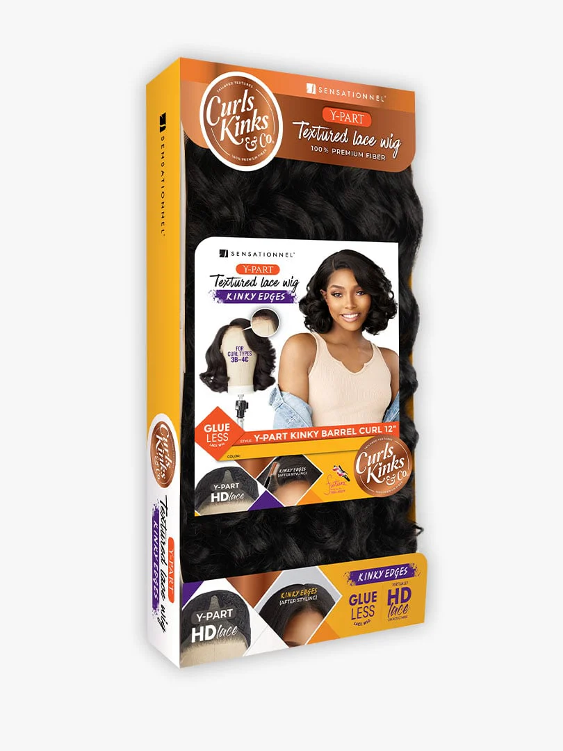 Sensationnel Kinky Edges Y-Part HD Lace Wig β Barrel Curl 12" - Image 10