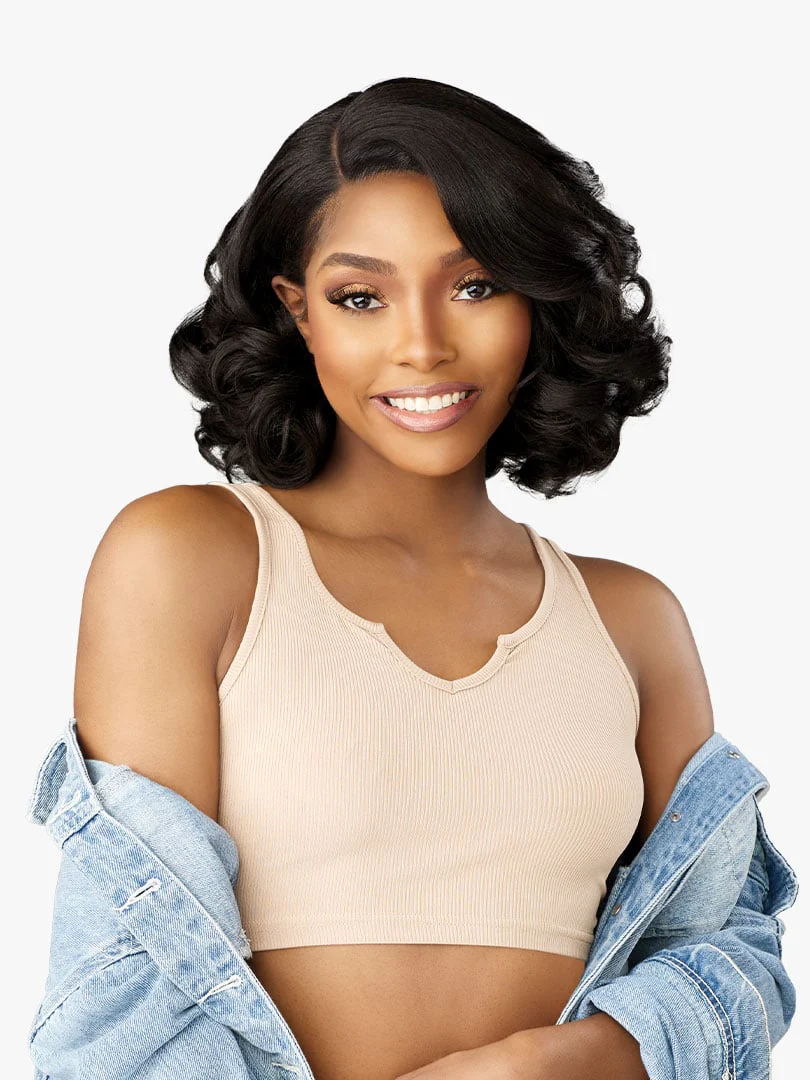 Sensationnel Kinky Edges Y-Part HD Lace Wig β Barrel Curl 12" - Image 3