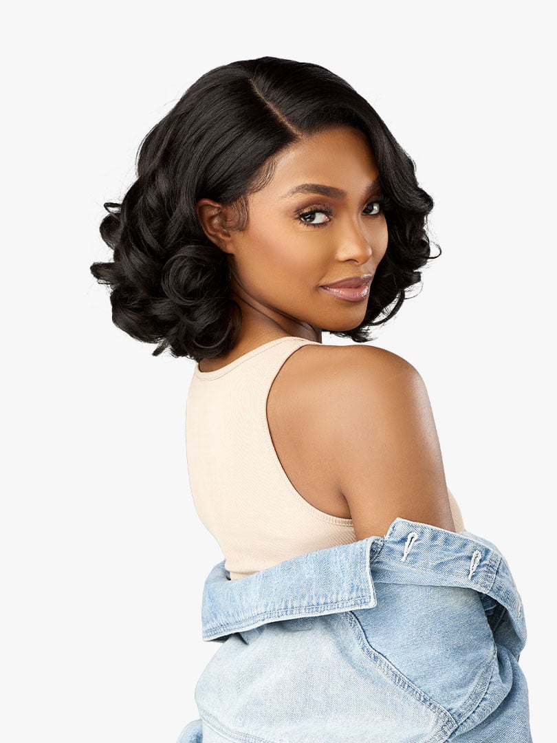 Sensationnel Kinky Edges Y-Part HD Lace Wig β Barrel Curl 12" - Image 6