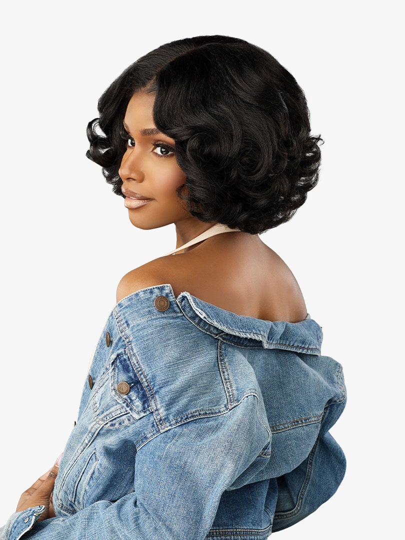 Sensationnel Kinky Edges Y-Part HD Lace Wig β Kinky Roller Set 10" - Image 3