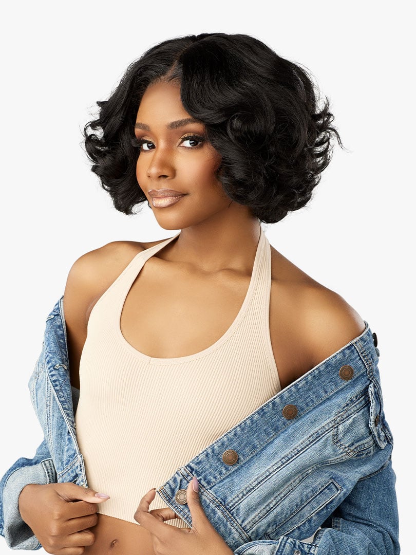Sensationnel Kinky Edges Y-Part HD Lace Wig β Kinky Roller Set 10" - Image 6