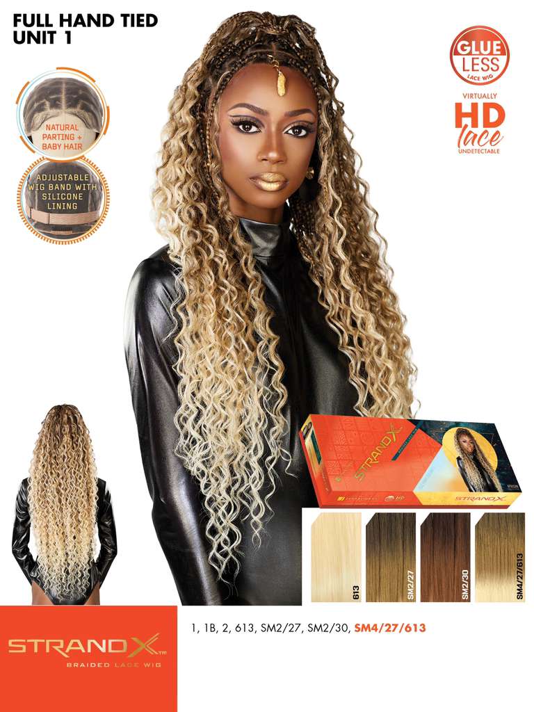 Sensationnel Strand X Braided Full Hand-Tied Lace Wig - Unit 1 - Image 11
