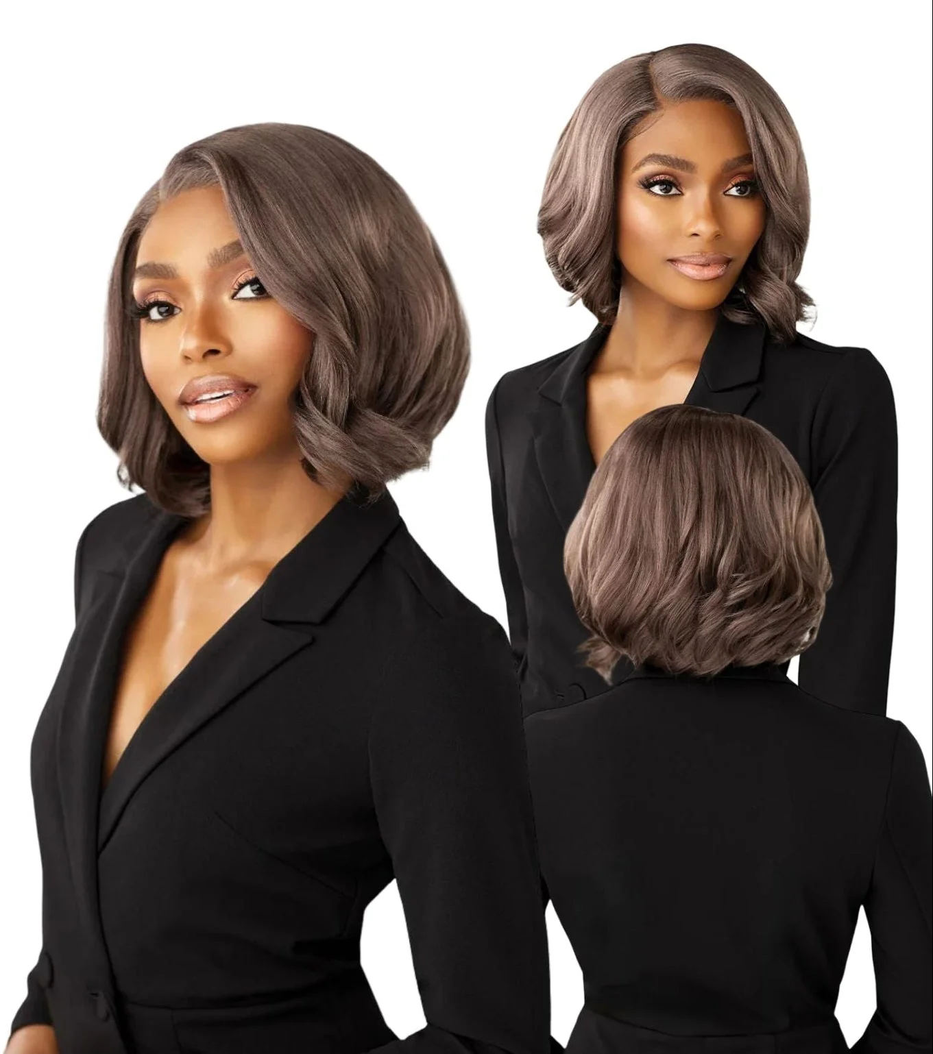 Sensationnel Synthetic Hair Butta Chic Bob Glueless HD Lace Front Wig - BOB Unit 10