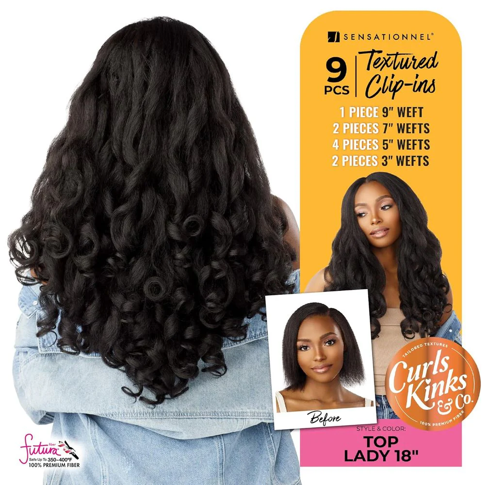 Sensationnel Curls Kinks & Co. Clip-In Extensions – Top Lady 18" - Image 5