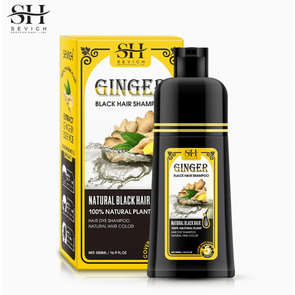 Sevich Black Ginger Hair Dye Shampoo – 16.9 oz - Image 2