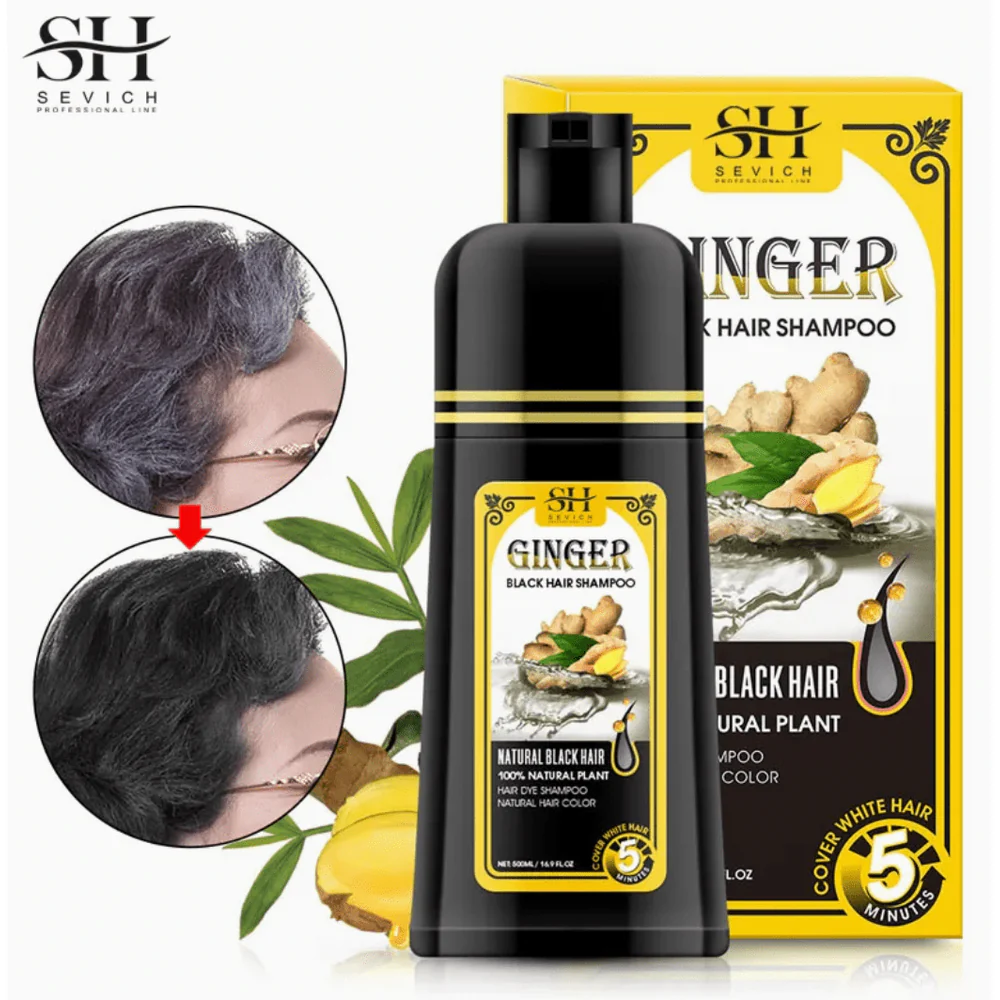 Sevich Black Ginger Hair Dye Shampoo – 16.9 oz - Image 3