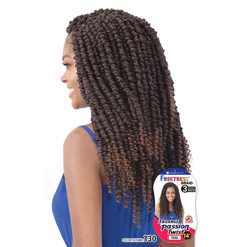Shake n Go Freetress 3X Large Pre-Twisted Crochet Hair - Passion Twist 14" - Image 2