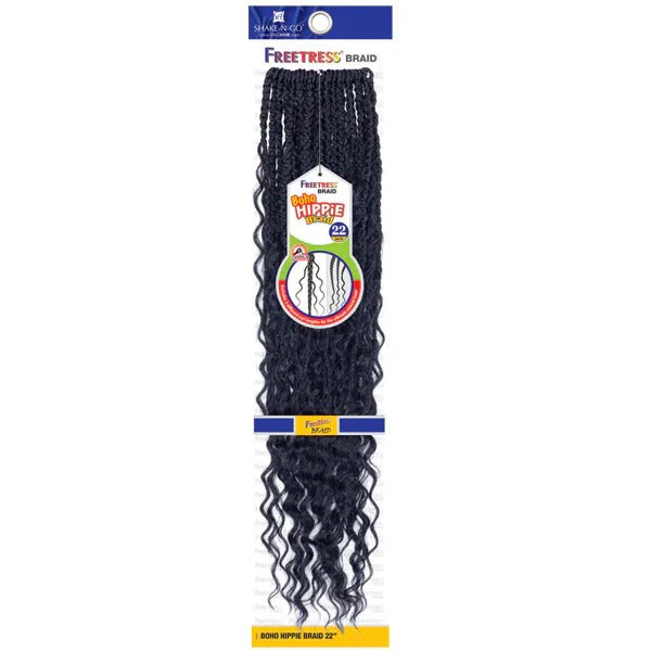 Shake n Go Freetress Synthetic Crochet Hair โ Boho Hippie Braid 22โณ