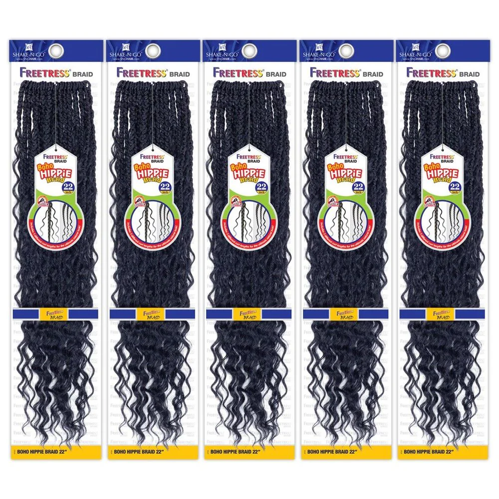 Shake n Go Freetress Synthetic Crochet Hair โ Boho Hippie Braid 22โณ - Image 5