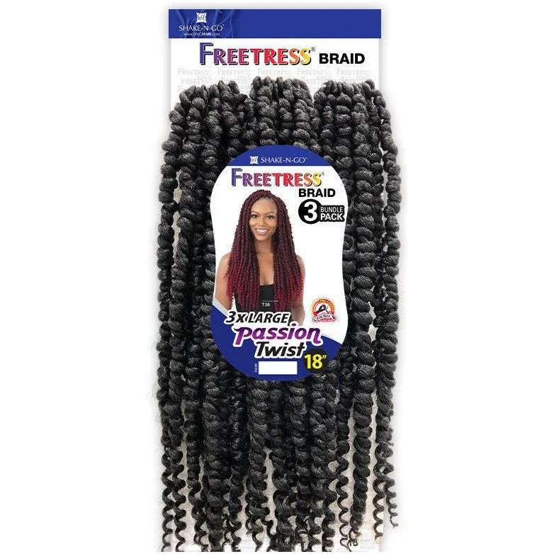 Shake-N-Go Freetress Braid Crochet - 3X Large Passion Twist 18” - Image 2