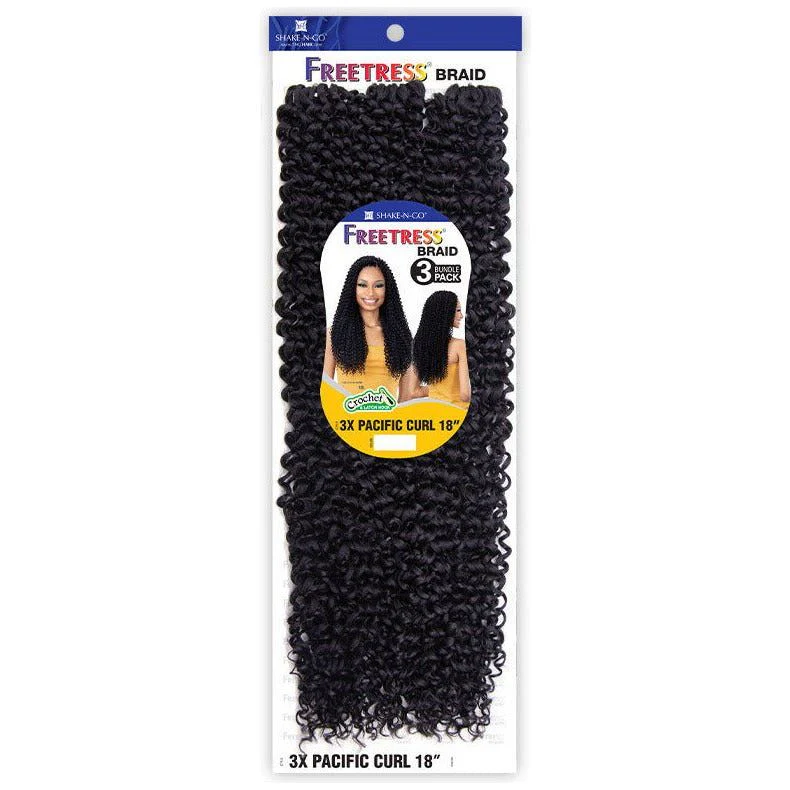 Shake-N-Go Freetress Braid Crochet - 3X Pacific Curl 18” - Image 3