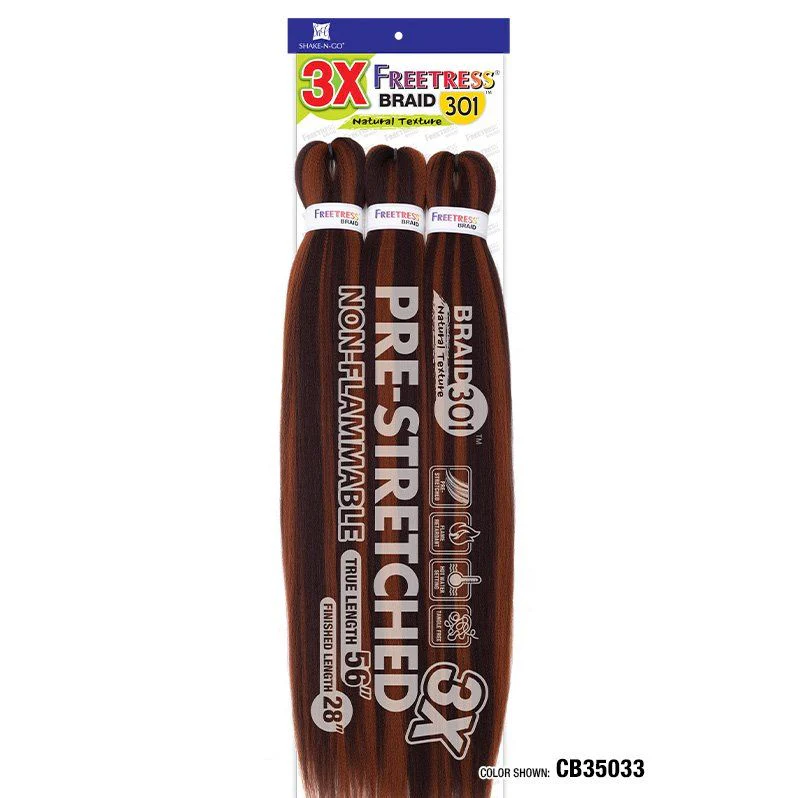 Shake n Go Freetress Synthetic Crochet Hair 301 β 3X Braid 56β³