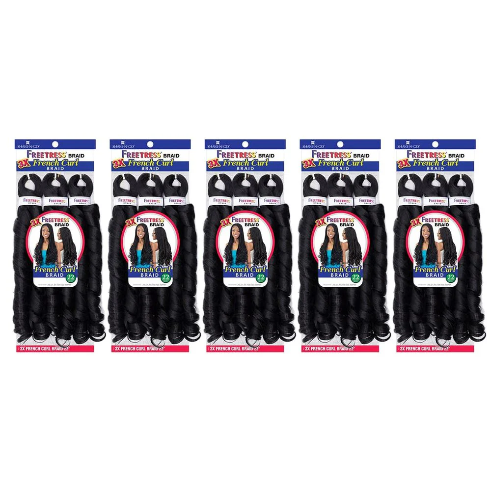 Shake n Go Freetress 3X French Curl Braid – 22" - Image 3