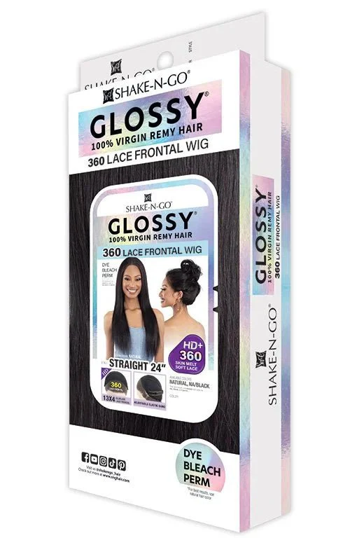 Shake N Go Glossy 360 Lace Frontal Wig – Straight 24" - Image 5