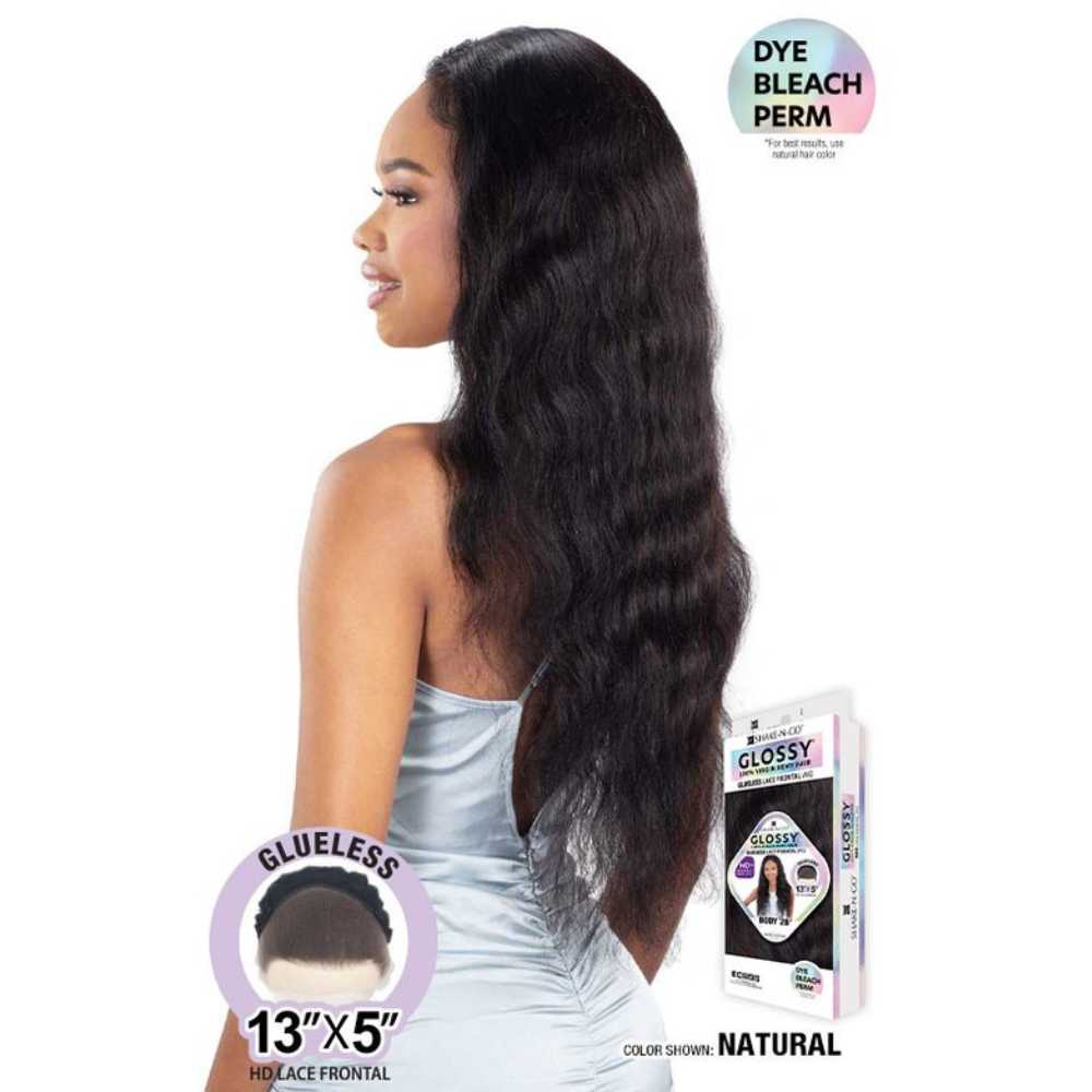 Shake-N-Go Glossy Glueless Lace Frontal Wig – Body 28" - Image 2
