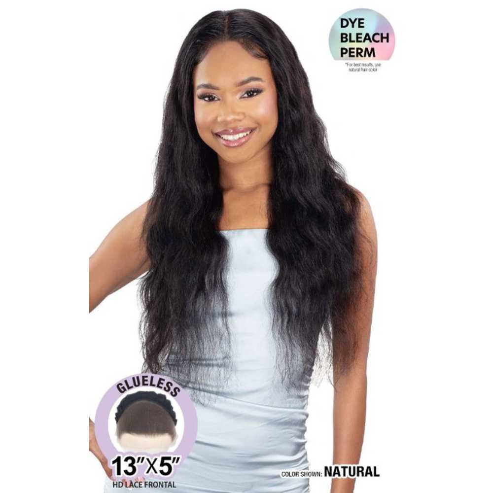 Shake-N-Go Glossy Glueless Lace Frontal Wig – Body 28" - Image 3