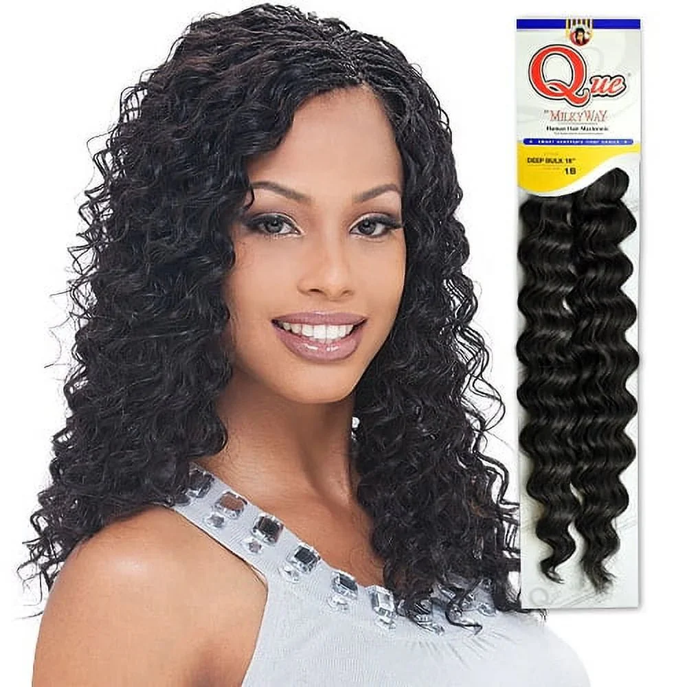 Shake N Go MilkyWay Que Human Hair Deep Bulk - 18" - Image 3