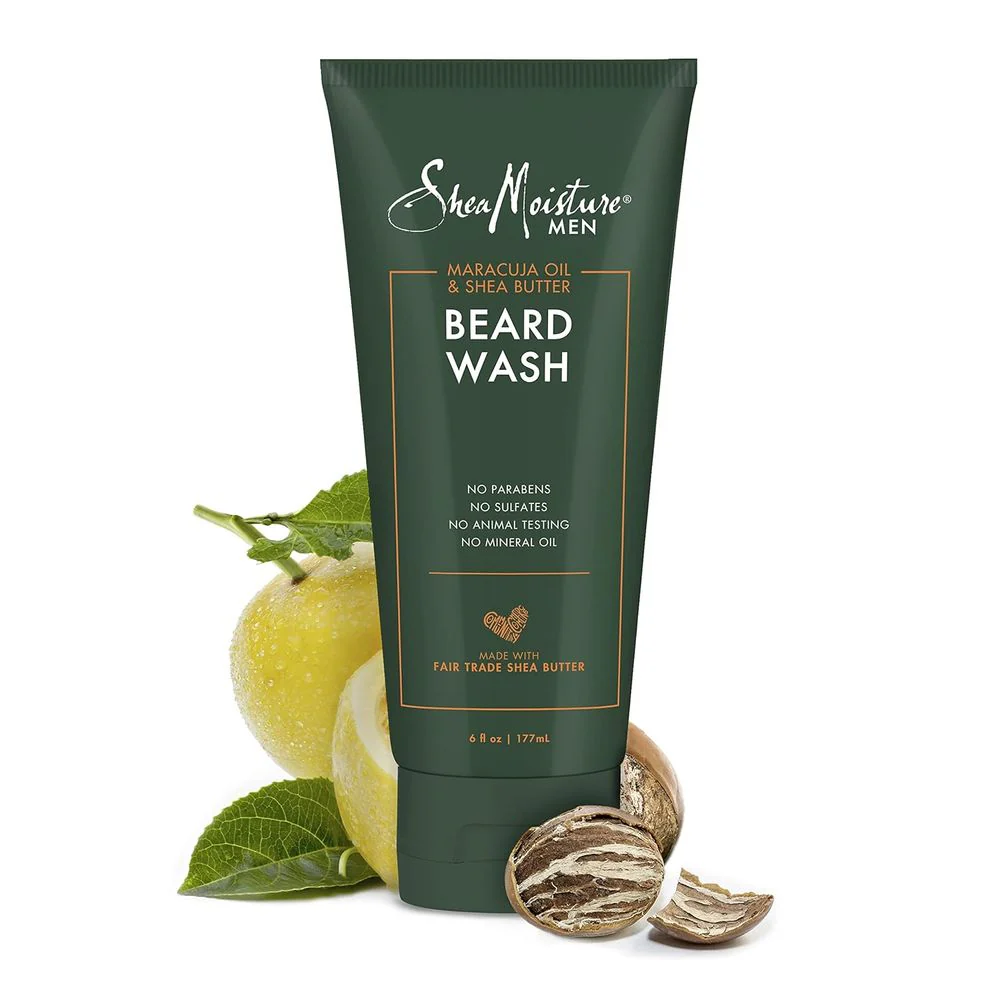 SheaMoisture Maracuja Oil & Shea Butter Men Beard Wash – 6 oz - Image 2