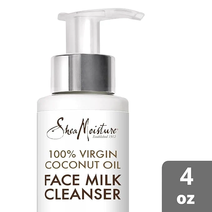 Shea Moisture Virgin Coconut Oil Daily Hydration Face Milk Cleanser – 4 oz - Image 3