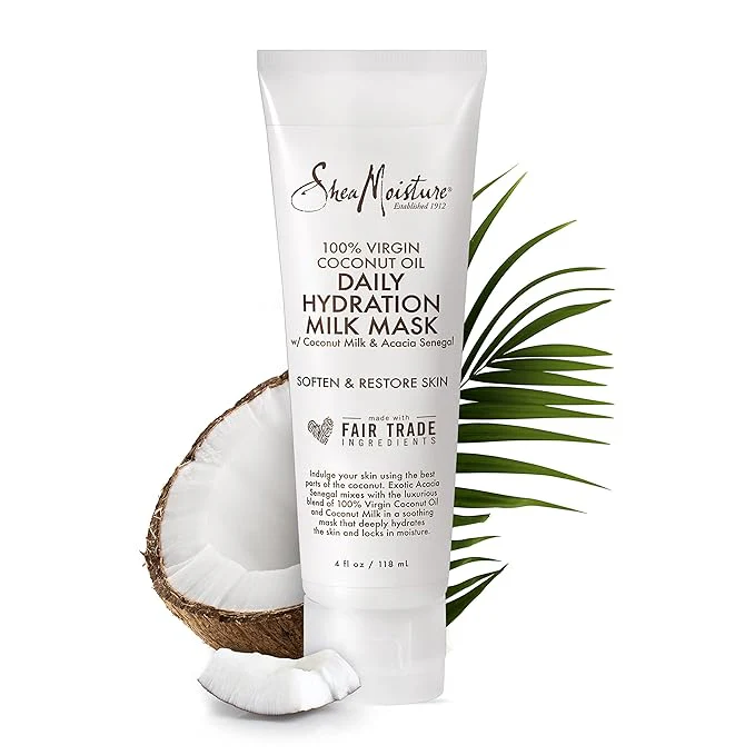 Shea Moisture Virgin Coconut Oil Daily Hydration Milk Mask – 4 oz - Image 2