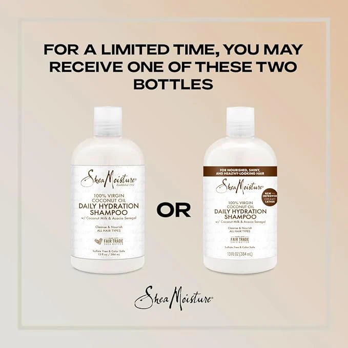 Shea Moisture Virgin Coconut Oil Daily Hydration Shampoo – 13 oz - Image 4