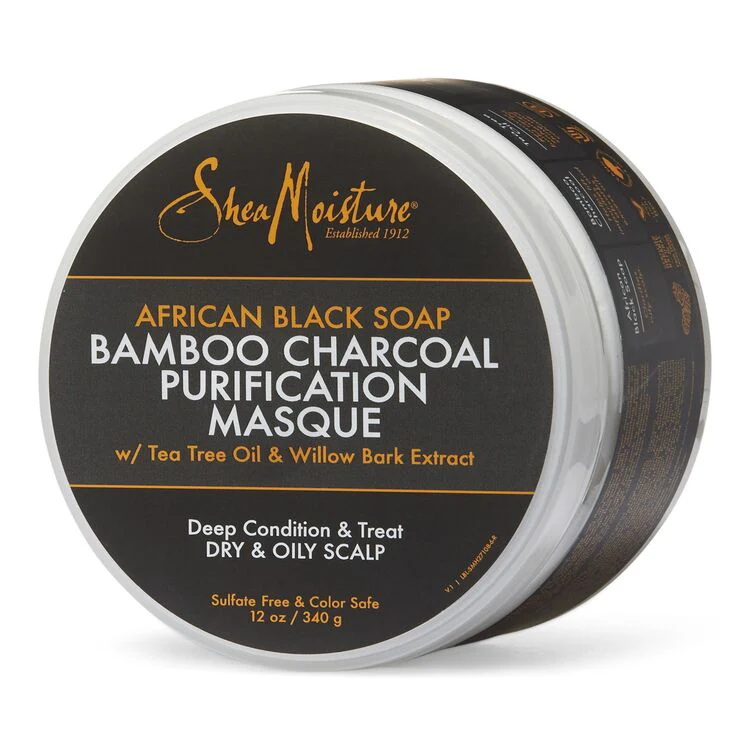 SheaMoisture Bamboo Charcoal Purification Masque - 12oz - Image 2