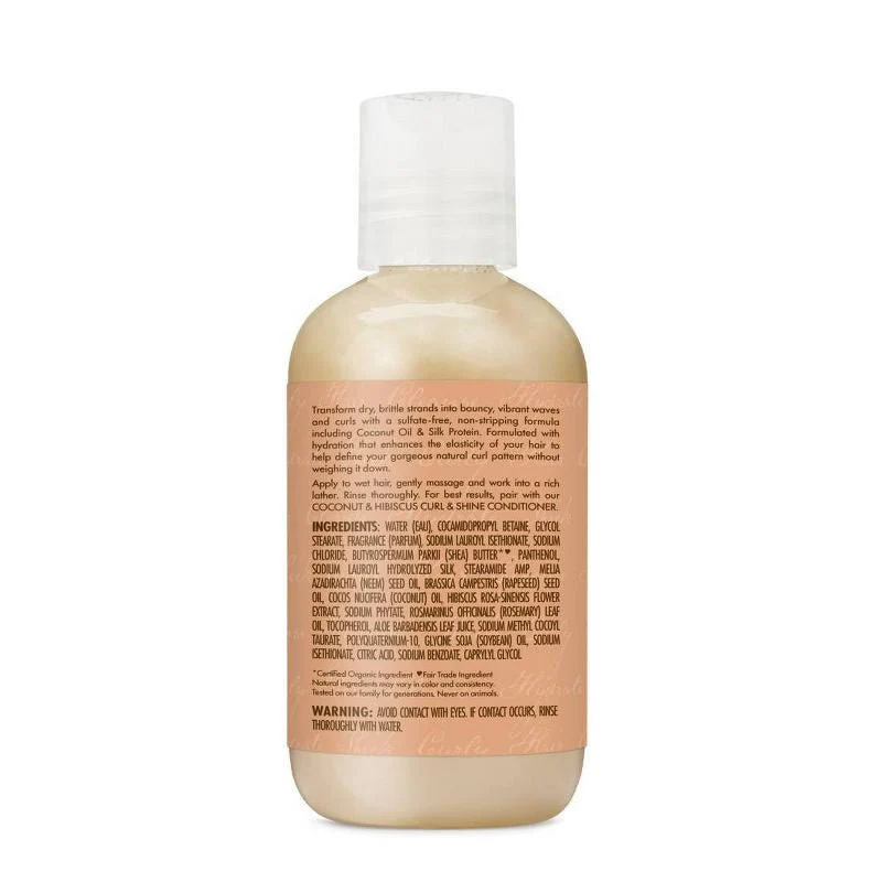 SheaMoisture Coconut & Hibiscus Curl & Shine Shampoo - Image 3