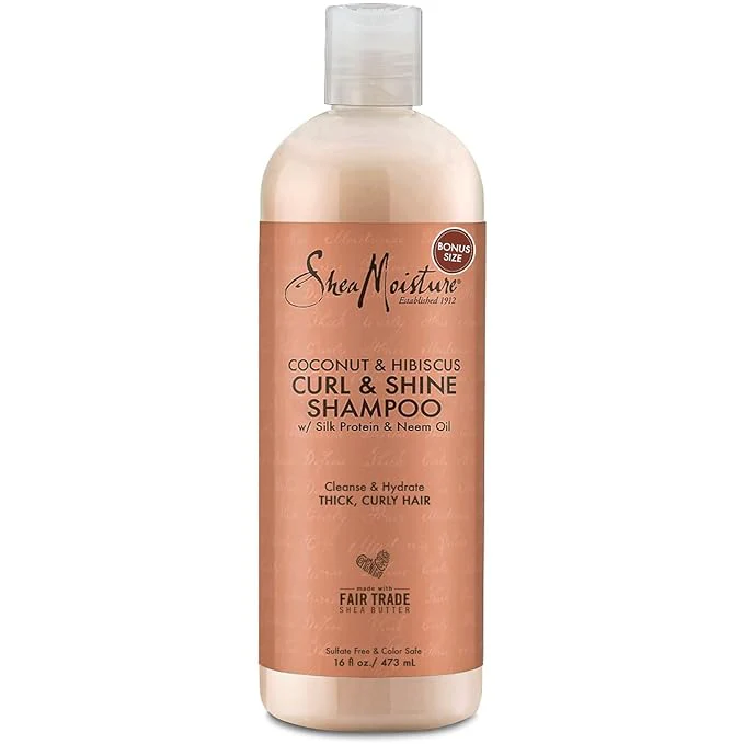 SheaMoisture Coconut & Hibiscus Curl & Shine Shampoo - Image 4