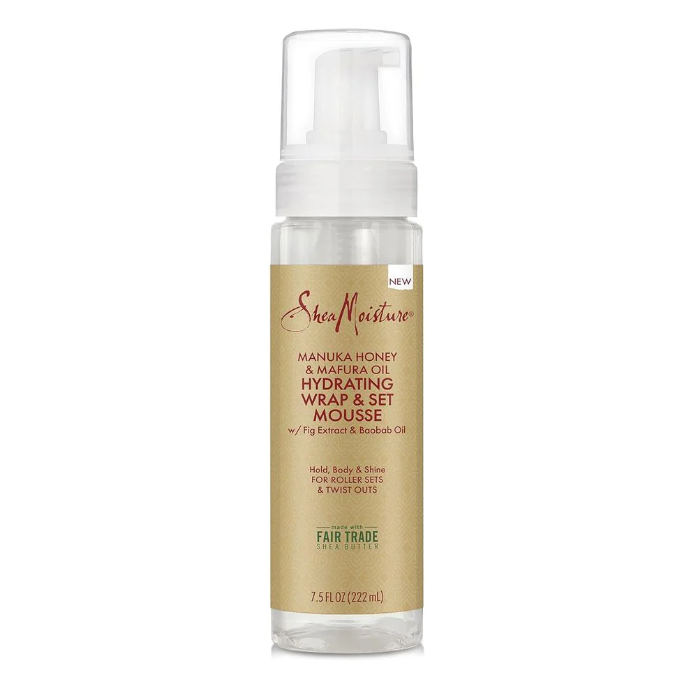 SheaMoisture Manuka Honey & Mafura Oil Wrap & Set Mousse – 7.5 oz