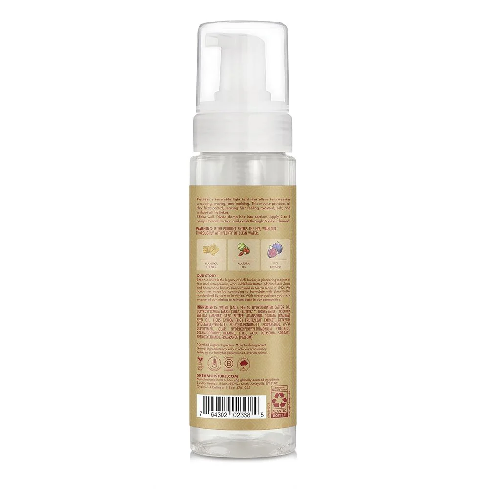 SheaMoisture Manuka Honey & Mafura Oil Wrap & Set Mousse – 7.5 oz - Image 2