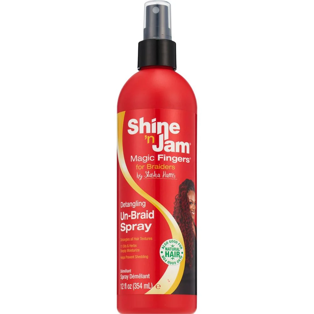 Shine N Jam Magic Fingers Braid & Un-Braid Spray – 12oz - Image 2