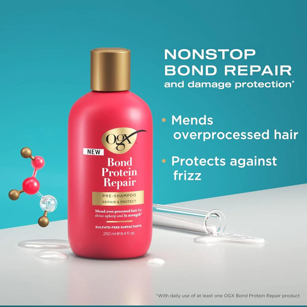 OGX Repair and Protect Bond Protein Pre-Shampoo - 8.4 fl oz - Image 2
