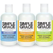 Simple Grace Hand Sanitizer 70 Percent Alcohol - 8 oz