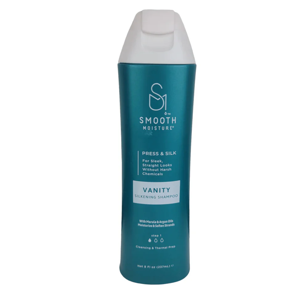 Smooth Moisture Press & Silk Vanity Silkening Shampoo – 8 oz