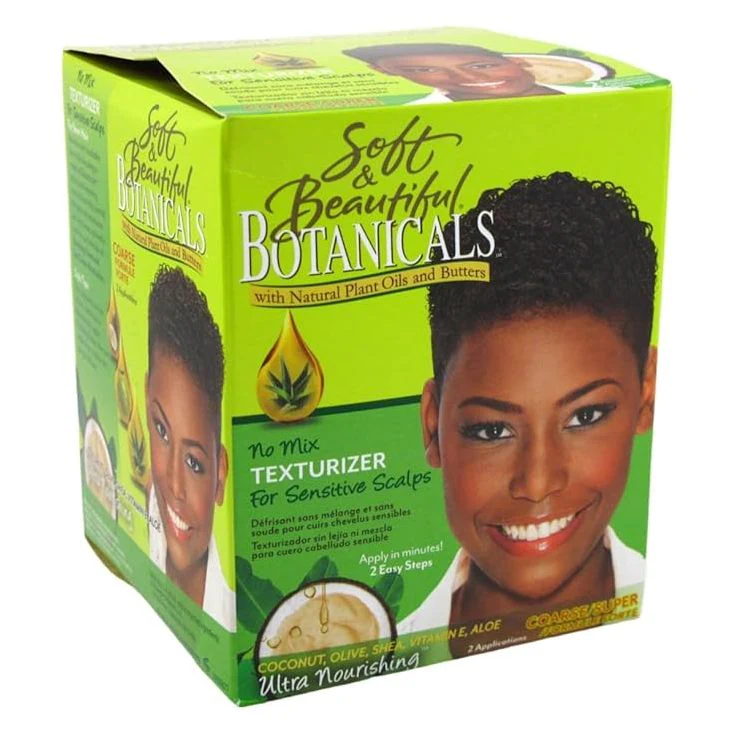 Soft & Beautiful Botanicals Relaxer & Texturizer Kit - Coarse Hair 1 Application - Image 2