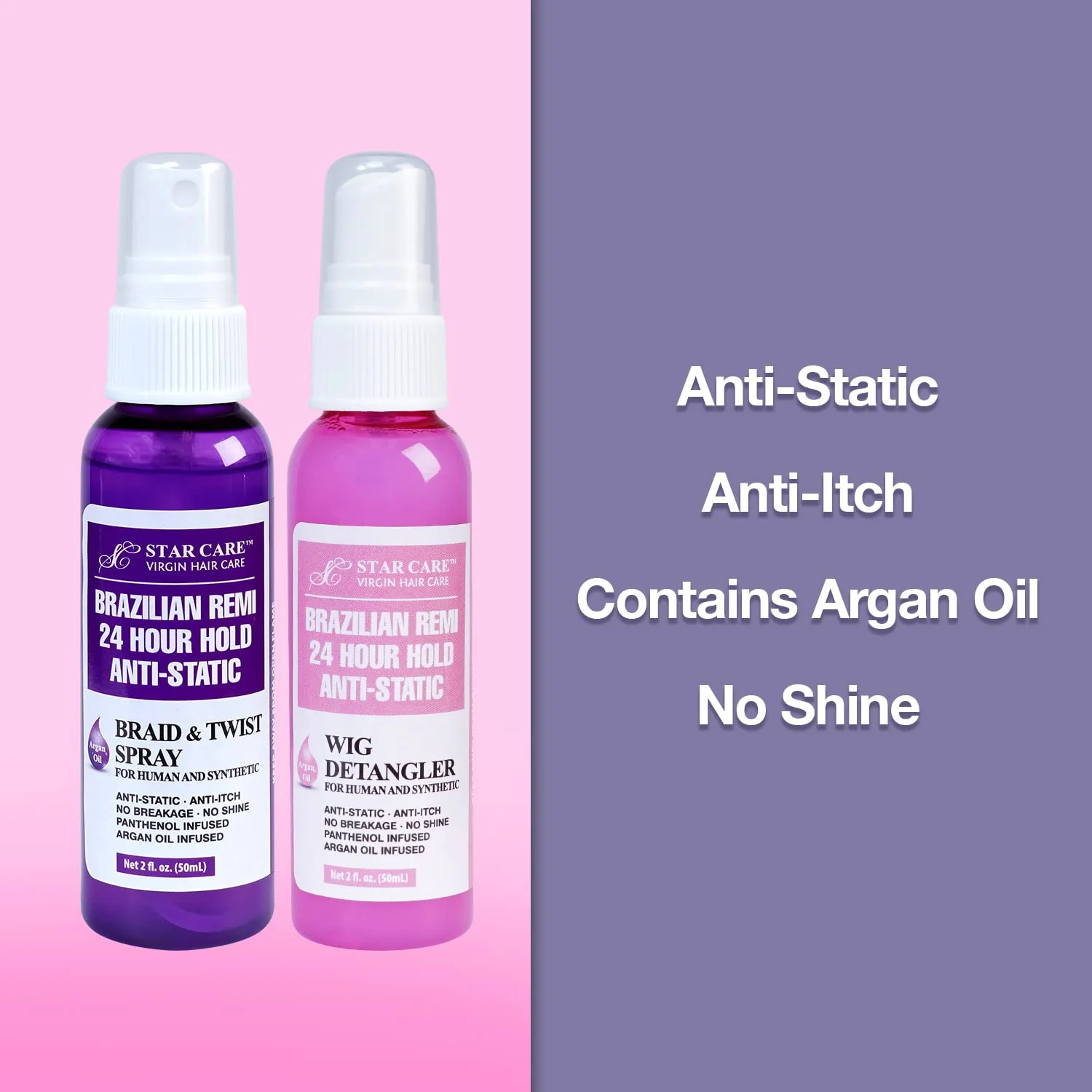 Star Care Detangler Spray – 24H Hold – 2 oz - Image 5