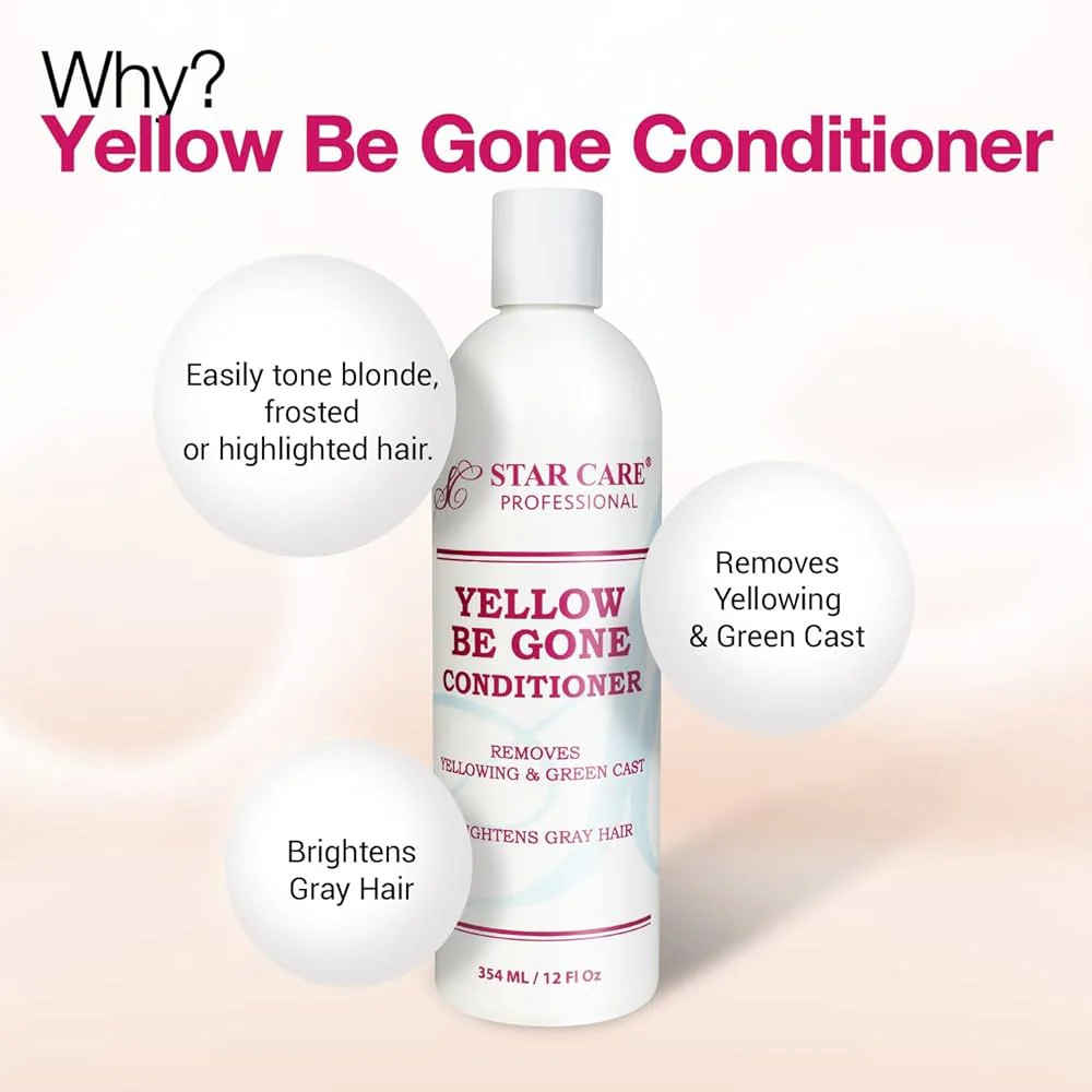 Star Care Yellow Be Gone Shampoo & Conditioner 12oz - Image 7