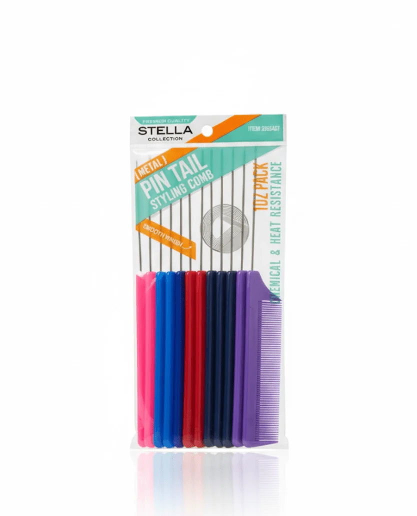 Stella Metal Pin Tail Comb Premium Quality – 1DZ - Image 3
