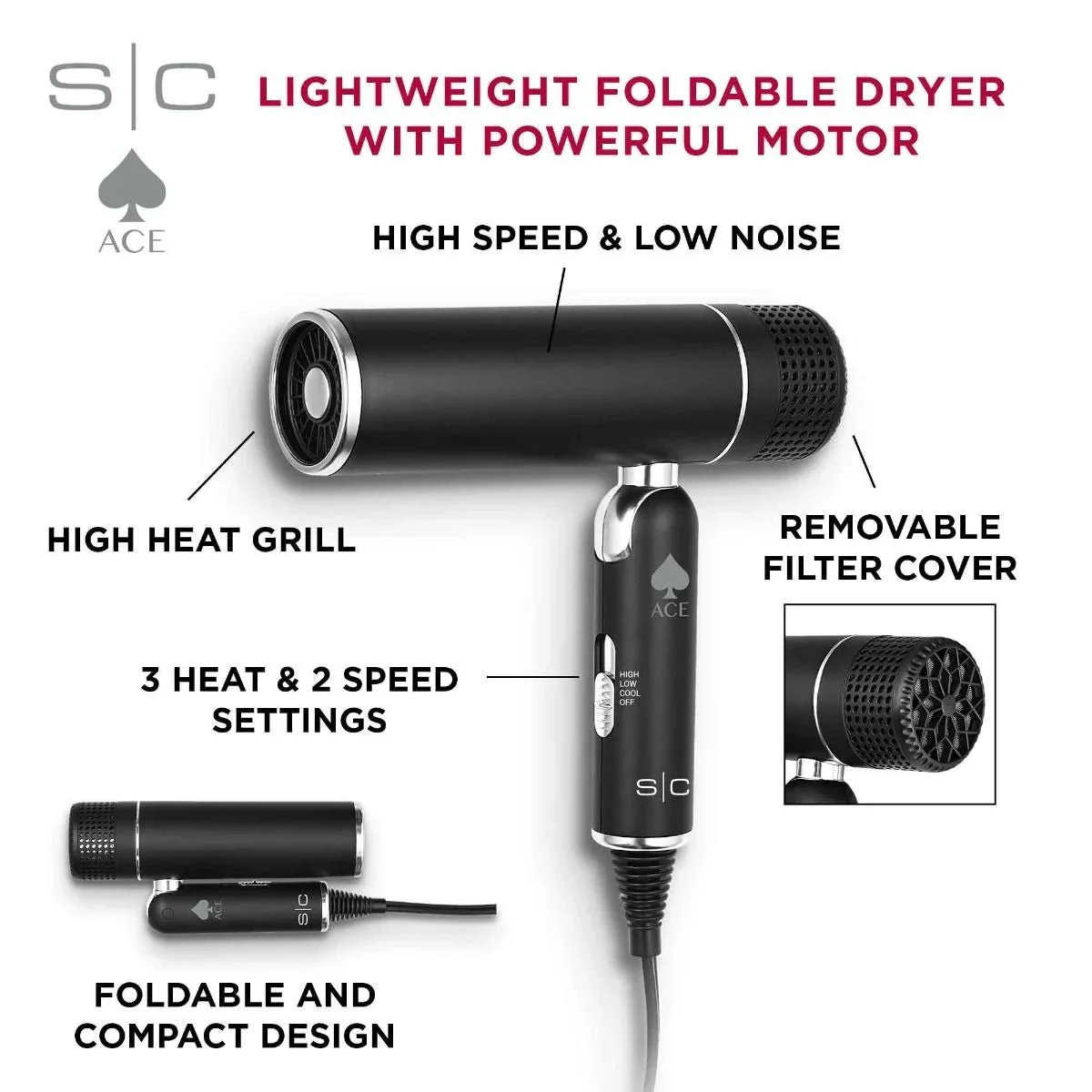 Style Craft Ace Professional Hair Dryer - Image 2