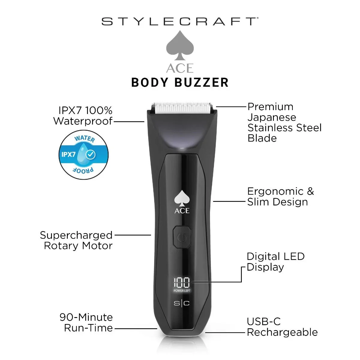 StyleCraft Ace Body Buzzer Hair Trimmer - Image 5