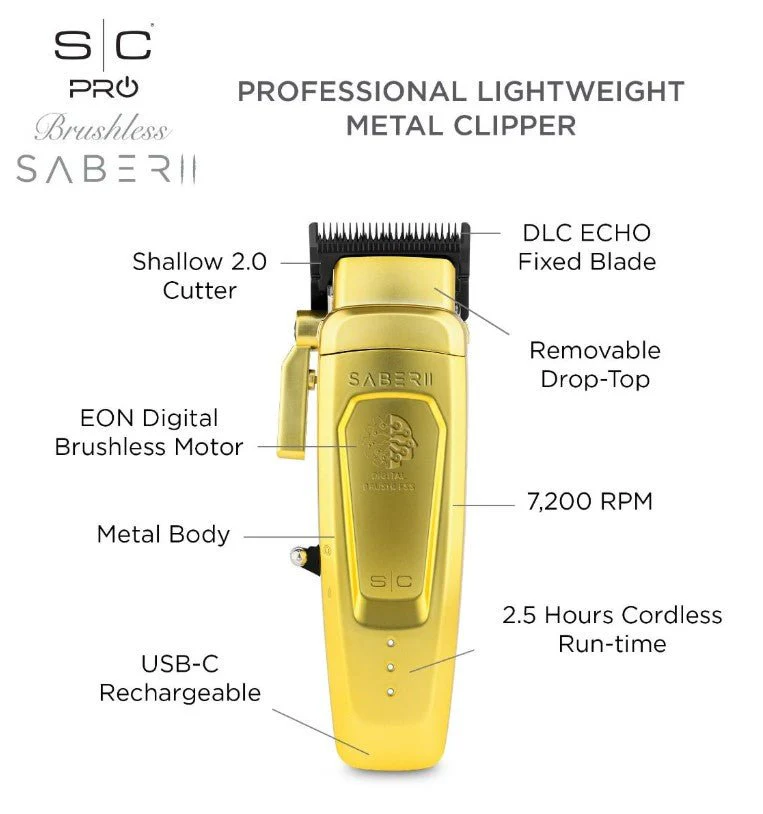 StyleCraft Saber 2 Professional Hair Clipper - Image 5