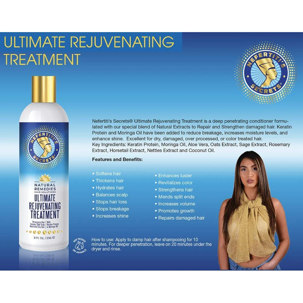 Nefertiti’s Secrets Rejuvenating Treatment Conditioner - 8 oz - Image 3