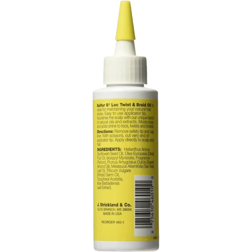 Sulfur8 Loc, Twist & Braid Oil - 4 oz - Image 2