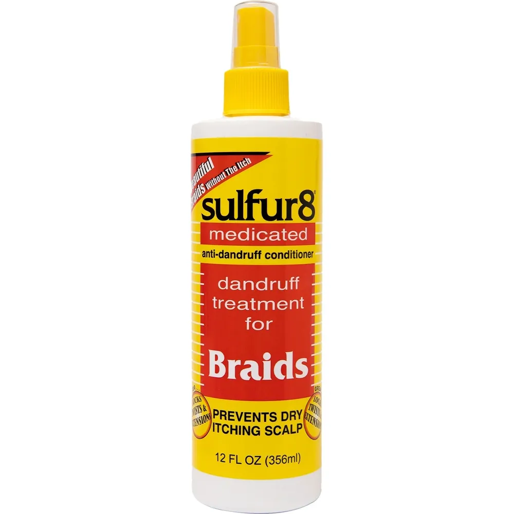 Sulfur8 Medicated Dandruff Treatment - Scalp & Braids 12 fl oz