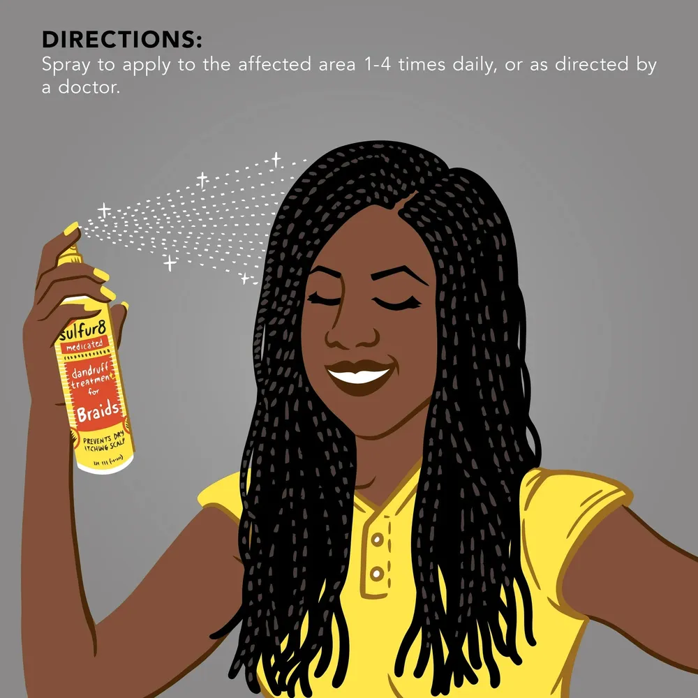 Sulfur8 Medicated Dandruff Treatment - Scalp & Braids 12 fl oz - Image 4