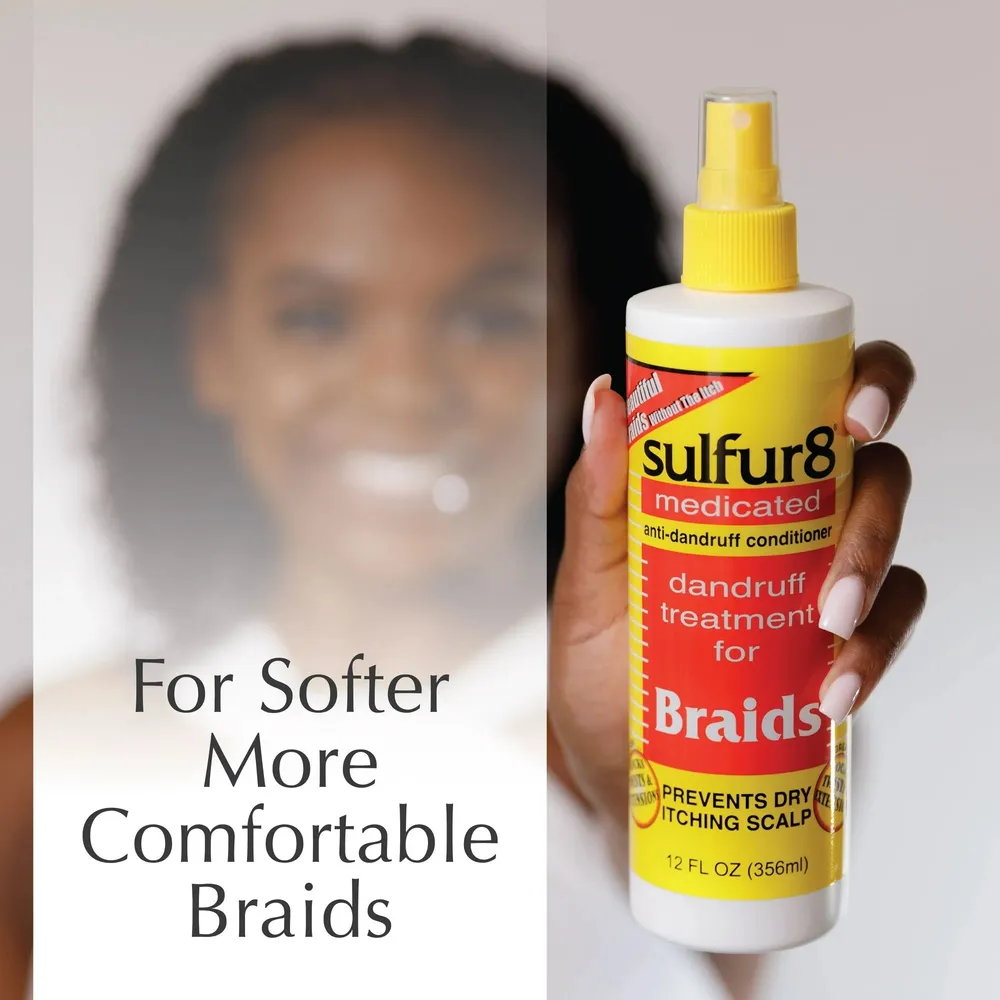 Sulfur8 Medicated Dandruff Treatment - Scalp & Braids 12 fl oz - Image 5