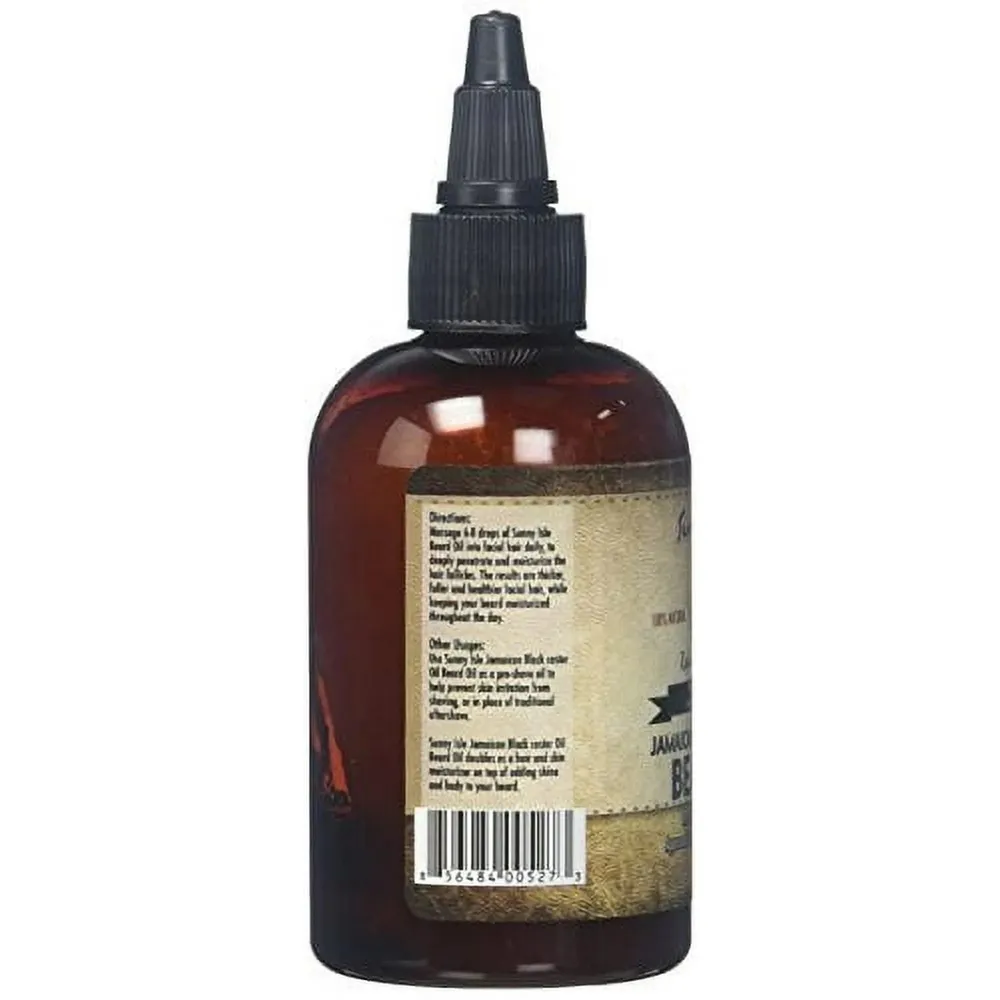 Sunny Isle Jamaican Black Castor Oil Beard Oil – 4 & 2 oz - Image 2