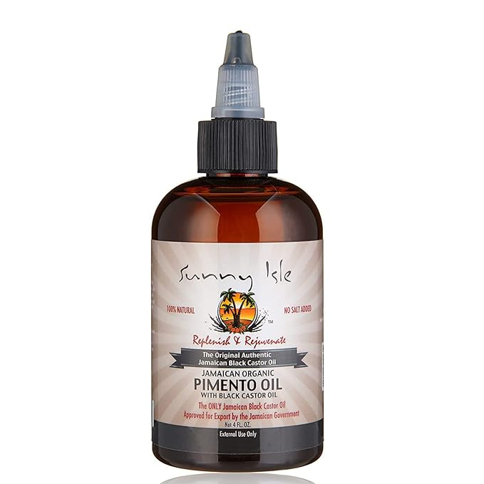 Sunny Isle Pimento Oil with Black Castor Oil - 4 oz