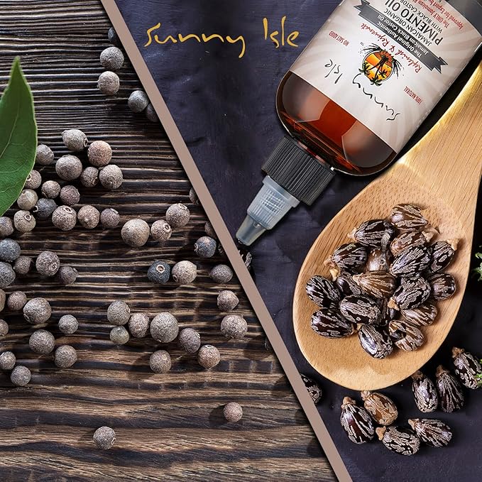 Sunny Isle Pimento Oil with Black Castor Oil - 4 oz - Image 3